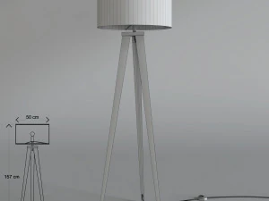 zuiver floor lamp tripod 3D Model