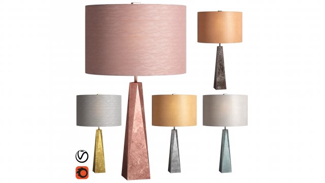surface table lamp 3D Model .c4d .max .obj .3ds .fbx .stl .blend 