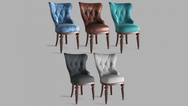 classic chair c 3D Model .c4d .max .obj .3ds .fbx .stl .blend 