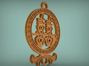 feng shui double luck symbol 3D Print Model