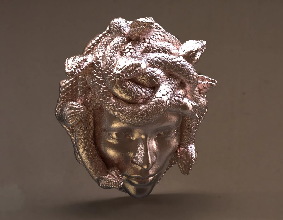gorgon medusa 3D Print Model .c4d .max .obj .3ds .fbx .stl .blend