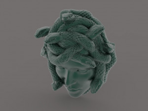 gorgon medusa Model Cetak 3D