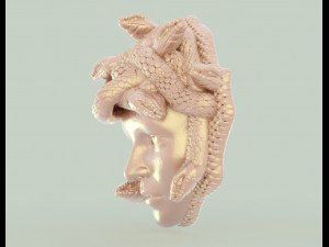 gorgon medusa Model Cetak 3D