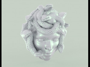 gorgon medusa Model Cetak 3D