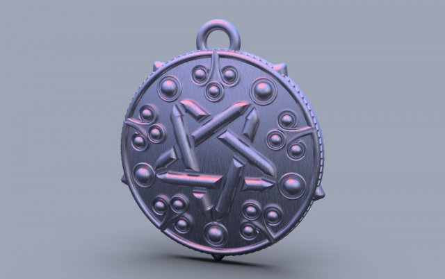 yennefer pendant Model Cetak 3D .c4d .max .obj .3ds .fbx .stl .blend 
