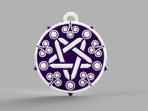 yennefer pendant Model Cetak 3D