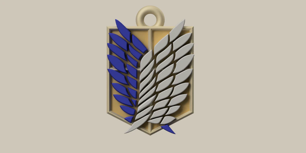 거인의 공격으로부터 자유의 날개 3D 프린트 모델 .c4d .max .obj .3ds .fbx .stl .blend 