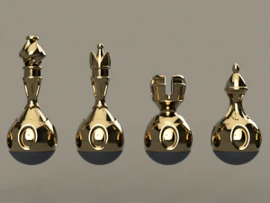 scacchi a bicchiere Modello di stampa 3D