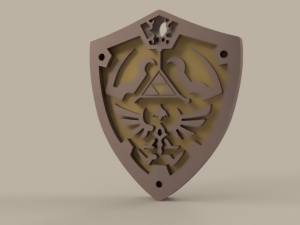 The Legend of Zelda - Hylian Shield 3D model 3D printable