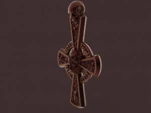 gothic cross with skulls 3D Print Model