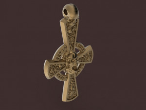 gothic cross with skulls 3D Принт Модель