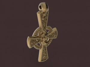gothic cross with skulls 3D Print Model