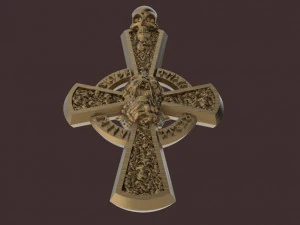 gothic cross with skulls 3D Print Model