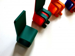 chair single line Modello di stampa 3D