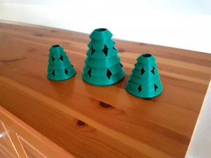 xmas tree vase 3D Print Model