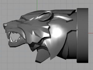 clasp for cord wolf 3D मॉडल