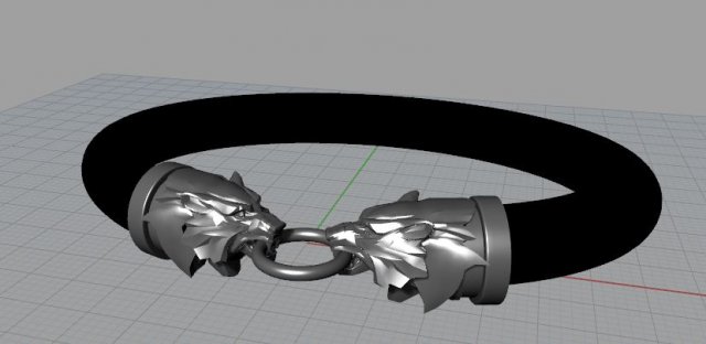 clasp for cord wolf 3D मॉडल .c4d .max .obj .3ds .fbx .stl .blend 