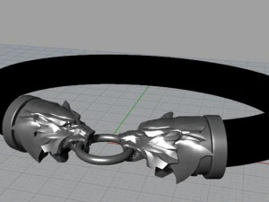 clasp for cord wolf 3D Model