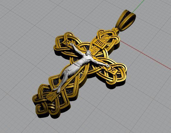braided cross 3D 模型 .c4d .max .obj .3ds .fbx .stl .blend