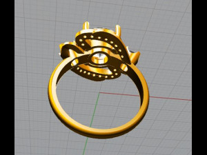 big diamond ring 3D 模型