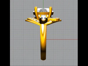 big diamond ring 3D Model