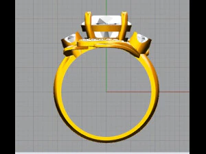 big diamond ring 3D Model