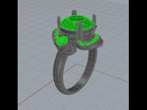 big diamond ring 3D 模型