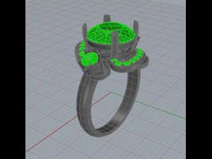 big diamond ring 3D Model