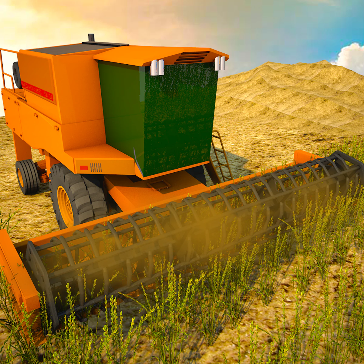 harvester 3D Model .c4d .max .obj .3ds .fbx .stl .blend 