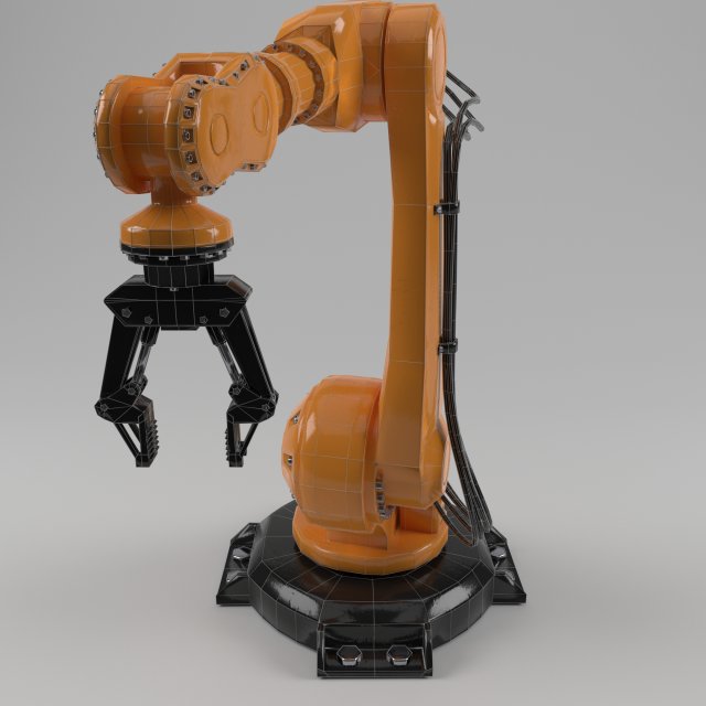 industrial robot arm 3D Model in Machines 3DExport
