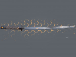 sci-fi katana 3D Model