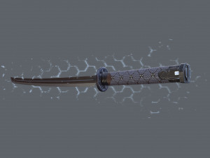 sci-fi katana Model 3D