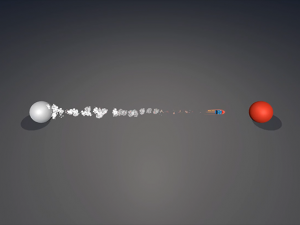 cartoon missile and explosion vfx 3D-Modell