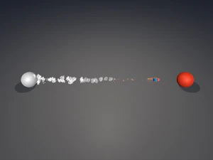cartoon missile and explosion vfx 3D Model