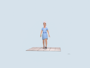 cartoon nurse 3D Model