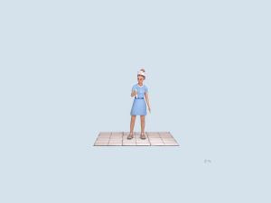 cartoon nurse 3D Model