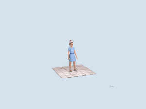 cartoon nurse 3D Model
