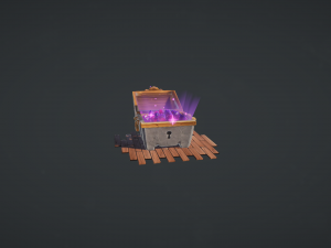 treasure chest loot box fx 3D 模型