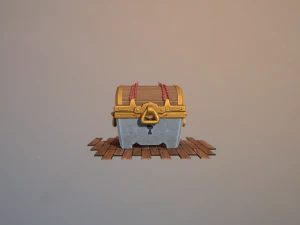 treasure chest loot box fx 3D Model