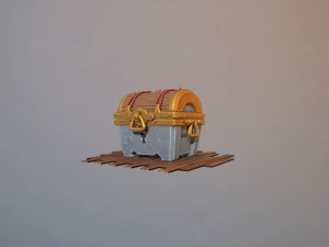 treasure chest loot box fx 3D Model