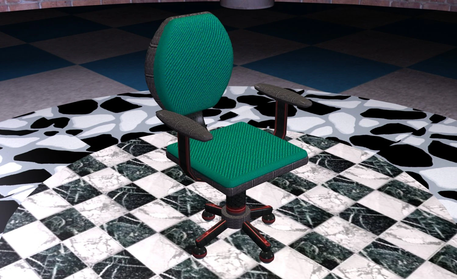 office chair 3D Model .c4d .max .obj .3ds .fbx .stl .blend