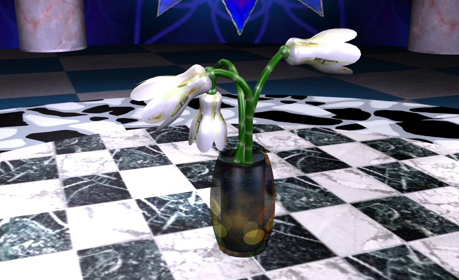 flowers lamp 3D Model .c4d .max .obj .3ds .fbx .stl .blend 