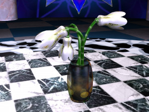 flowers lamp 3D Model