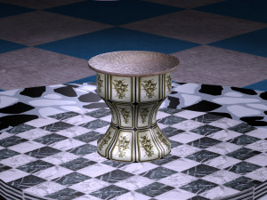 bedside table 3D Модель