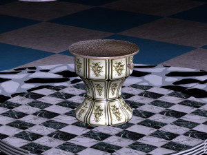 bedside table 3D Модель