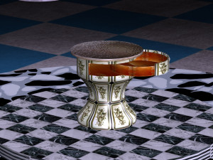 bedside table 3D Модель