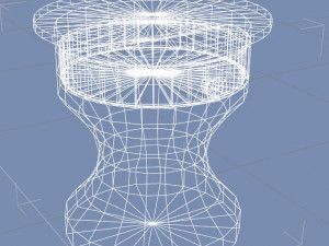 bedside table 3D Модель