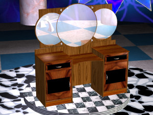 mirror table 3Dモデル