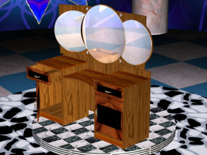 mirror table 3Dモデル