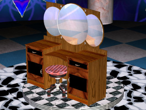 mirror table 3Dモデル